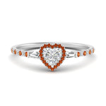 Load image into Gallery viewer, baguette-heart-shaped-halo-accented-orange-sapphire-engagement-ring-in-white-gold-FD10047HTRGSAOR-NL-WG