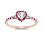 Load image into Gallery viewer, baguette-heart-shaped-halo-accented-pink-sapphire-engagement-ring-in-rose-gold-FD10047HTRGSADRPIANGLE5-NL-RG