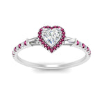 Load image into Gallery viewer, baguette-heart-shaped-halo-accented-pink-sapphire-engagement-ring-in-white-gold-FD10047HTRGSADRPIANGLE5-NL-WG