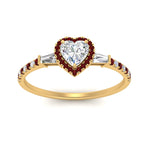 Load image into Gallery viewer, baguette-heart-shaped-halo-accented-ruby-engagement-ring-in-yellow-gold-FD10047HTRGRUDRANGLE5-NL-YG