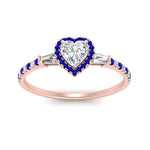Load image into Gallery viewer, baguette-heart-shaped-halo-accented-sapphire-engagement-ring-in-rose-gold-FD10047HTRGSABLANGLE5-NL-RG