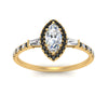 Load image into Gallery viewer, baguette-marquise-cut-halo-accented-black-diamond-engagement-ring-in-yellow-gold-FD10047MQRGBLACKANGLE5-NL-YG_9563e855-29b7-49cd-b8d9-f9f82f11c63c