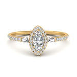 Load image into Gallery viewer, baguette-marquise-cut-halo-accented-diamond-engagement-ring-in-yellow-gold-FD10047MQR-NL-YG_a7558739-65e7-412f-b942-e7d898f36120