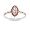 Load image into Gallery viewer, baguette-marquise-cut-halo-accented-orange-sapphire-engagement-ring-in-white-gold-FD10047MQRGSAORANGLE5-NL-WG_58c12ae5-d707-4491-acb4-d90fb0f8784c