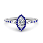 Load image into Gallery viewer, baguette-marquise-cut-halo-accented-sapphire-engagement-ring-in-white-gold-FD10047MQRGSABL-NL-WG_497bed5c-d21b-4b1e-8615-bad568c12a14