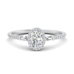 Load image into Gallery viewer, baguette-oval-shaped-halo-accented-diamond-engagement-ring-in-white-gold-FD10047OVR-NL-WG