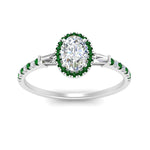 Load image into Gallery viewer, baguette-oval-shaped-halo-accented-emerald-engagement-ring-in-white-gold-FD10047OVRGEMGRANGLE5-NL-WG