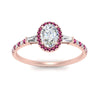 Load image into Gallery viewer, baguette-oval-shaped-halo-accented-pink-sapphire-engagement-ring-in-rose-gold-FD10047OVRGSADRPIANGLE5-NL-RG_eb4225ce-b68c-4e24-9896-6f27d2aaaf29