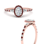 Load image into Gallery viewer, baguette-oval-shaped-halo-accented-ruby-engagement-ring-in-rose-gold-FD10047OVRGRUDRANGLE3-NL-RG