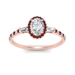 Load image into Gallery viewer, baguette-oval-shaped-halo-accented-ruby-engagement-ring-in-rose-gold-FD10047OVRGRUDRANGLE5-NL-RG
