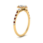 Load image into Gallery viewer, baguette-oval-shaped-halo-accented-ruby-engagement-ring-in-yellow-gold-FD10047OVRGRUDRANGLE2-NL-YG