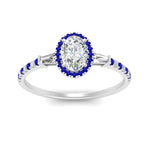 Load image into Gallery viewer, baguette-oval-shaped-halo-accented-sapphire-engagement-ring-in-white-gold-FD10047OVRGSABLANGLE5-NL-WG