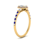 Load image into Gallery viewer, baguette-oval-shaped-halo-accented-sapphire-engagement-ring-in-yellow-gold-FD10047OVRGSABLANGLE2-NL-YG