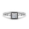 Load image into Gallery viewer, baguette-princess-cut-halo-accented-black-diamond-engagement-ring-in-white-gold-FD10047PRRGBLACK-NL-WG