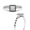 Load image into Gallery viewer, baguette-princess-cut-halo-accented-black-diamond-engagement-ring-in-white-gold-FD10047PRRGBLACKANGLE3-NL-WG