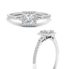 Load image into Gallery viewer, baguette-princess-cut-halo-accented-diamond-engagement-ring-in-platinum-FD10047PRRANGLE3-NL-WG