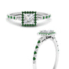 Load image into Gallery viewer, baguette-princess-cut-halo-accented-emerald-engagement-ring-in-white-gold-FD10047PRRGEMGRANGLE3-NL-WG