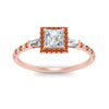 Load image into Gallery viewer, baguette-princess-cut-halo-accented-orange-sapphire-engagement-ring-in-rose-gold-FD10047PRRGSAORANGLE5-NL-RG