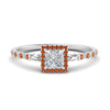 Load image into Gallery viewer, baguette-princess-cut-halo-accented-orange-sapphire-engagement-ring-in-white-gold-FD10047PRRGSAOR-NL-WG