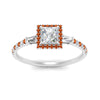 Load image into Gallery viewer, baguette-princess-cut-halo-accented-orange-sapphire-engagement-ring-in-white-gold-FD10047PRRGSAORANGLE5-NL-WG