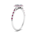 Load image into Gallery viewer, baguette-princess-cut-halo-accented-pink-sapphire-engagement-ring-in-white-gold-FD10047PRRGSADRPIANGLE2-NL-WG
