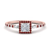 Load image into Gallery viewer, baguette-princess-cut-halo-accented-ruby-engagement-ring-in-rose-gold-FD10047PRRGRUDR-NL-RG