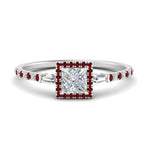 Load image into Gallery viewer, baguette-princess-cut-halo-accented-ruby-engagement-ring-in-white-gold-FD10047PRRGRUDR-NL-WG