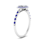 Load image into Gallery viewer, baguette-princess-cut-halo-accented-sapphire-engagement-ring-in-white-gold-FD10047PRRGSABLANGLE2-NL-WG