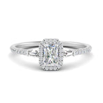 Load image into Gallery viewer, baguette-radiant-cut-halo-accented-diamond-engagement-ring-in-white-gold-FD-10047RAR-NL-WG