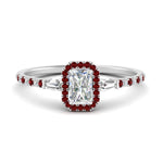 Load image into Gallery viewer, baguette-radiant-cut-halo-accented-ruby-engagement-ring-in-white-gold-FD10047RARGRUDR-NL-WG