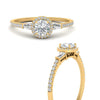 Load image into Gallery viewer, baguette-round-cut-halo-accented-diamond-engagement-ring-in-yellow-gold-FD-10047RORANGLE3-NL-YG