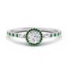 Load image into Gallery viewer, baguette-round-cut-halo-accented-emerald-engagement-ring-in-white-gold-FD10047RORGEMGR-NL-WG
