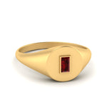 Load image into Gallery viewer, Baguette Signet Ring