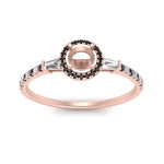 Load image into Gallery viewer, baguette-semi-mount-halo-accented-black-diamond-engagement-ring-in-rose-gold-FD10047SMRGBLACKANGLE5-NL-RG