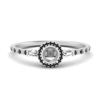Load image into Gallery viewer, baguette-semi-mount-halo-accented-black-diamond-engagement-ring-in-white-gold-FD10047SMRGBLACK-NL-WG