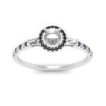 Load image into Gallery viewer, baguette-semi-mount-halo-accented-black-diamond-engagement-ring-in-white-gold-FD10047SMRGBLACKANGLE5-NL-WG