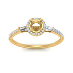 Load image into Gallery viewer, baguette-semi-mount-halo-accented-diamond-engagement-ring-in-yellow-gold-FD-10047SMRANGLE5-NL-YG