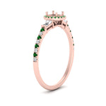 Load image into Gallery viewer, baguette-semi-mount-halo-accented-emerald-engagement-ring-in-rose-gold-FD10047SMRGEMGRANGLE2-NL-RG
