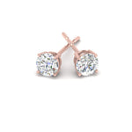 Load image into Gallery viewer, basket-6-ct.-round-diamond-stud-earring-in-rose-gold-FDEAR10411RO6CT-ANGLE1-NL-RG.jpg?v=1763122403