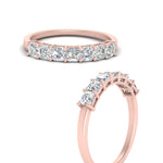 Load image into Gallery viewer, basket-prong-seven-asscher-cut-1-ct.-anniversary-ring-in-rose-gold-FD10118B-0.15-ANGLE3-NL-RG