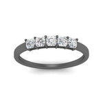 Load image into Gallery viewer, basket-setting-5-diamond-wedding-band-in-black-gold-FD10118BANGLE3-NL-BG