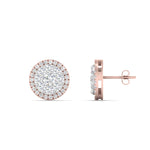 Load image into Gallery viewer, beautiful-1-carat-cluster-circle-2-tone-stud-earrings-in-rose-gold-FDEAR10842ANGLE1-NL-2-RG