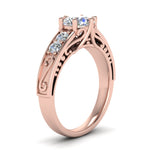 Load image into Gallery viewer, Beautiful Filigree 6 Prong Diamond Ring