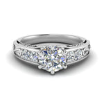 Load image into Gallery viewer, Beautiful Filigree 6 Prong Diamond Ring