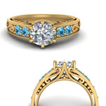 Load image into Gallery viewer, Beautiful Filigree 6 Prong Diamond Ring