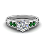 Load image into Gallery viewer, Beautiful Filigree 6 Prong Diamond Ring