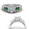 Load image into Gallery viewer, beautiful-filigree-6-prong-diamond-engagement-ring-with-emerald-in-white-gold-FD9143RORGEMGRANGLE3-NL-WG.jpg?v=1759984480