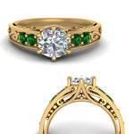 Load image into Gallery viewer, Beautiful Filigree 6 Prong Diamond Ring