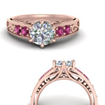 Load image into Gallery viewer, Beautiful Filigree 6 Prong Diamond Ring