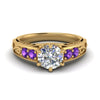 Load image into Gallery viewer, beautiful-filigree-6-prong-diamond-engagement-ring-with-violet-topaz-in-yellow-gold-FD9143RORGVITO-NL-YG.jpg?v=1759984480